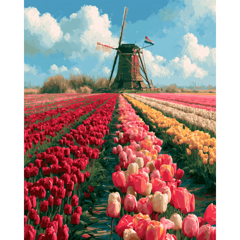 Dutch Landscape | Paint by Numbers