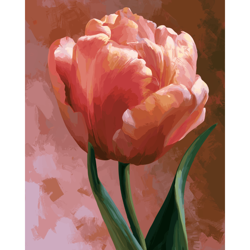 Blush Tulip | Paint by Numbers