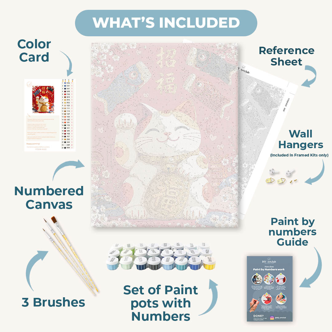 Maneki Neko Fortune | Paint by Numbers