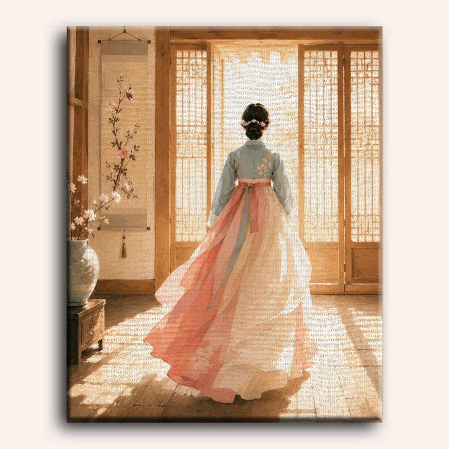Morning Hanbok | Paint by Numbers