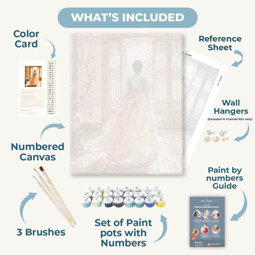 Morning Hanbok | Paint by Numbers