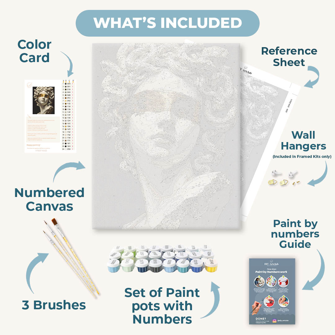 Blindfolded Medusa | Paint by Numbers