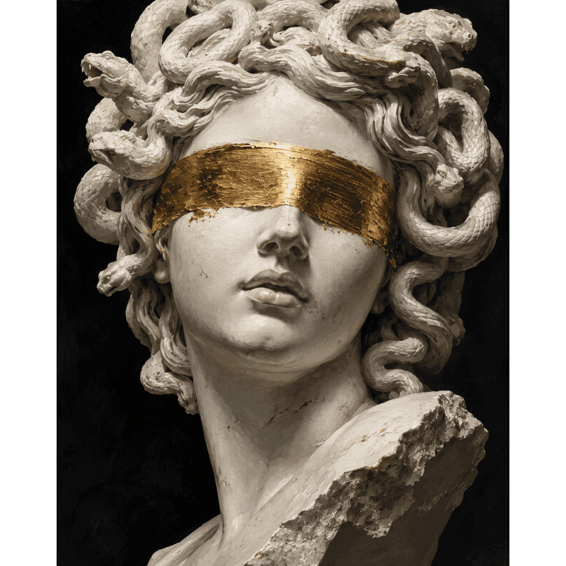 Blindfolded Medusa | Paint by Numbers