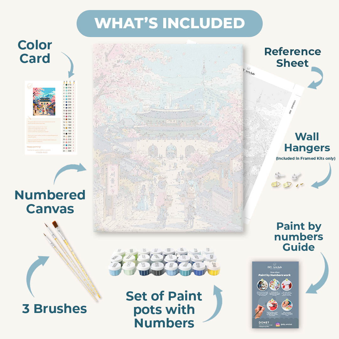 Seoul in Bloom | Paint by Numbers