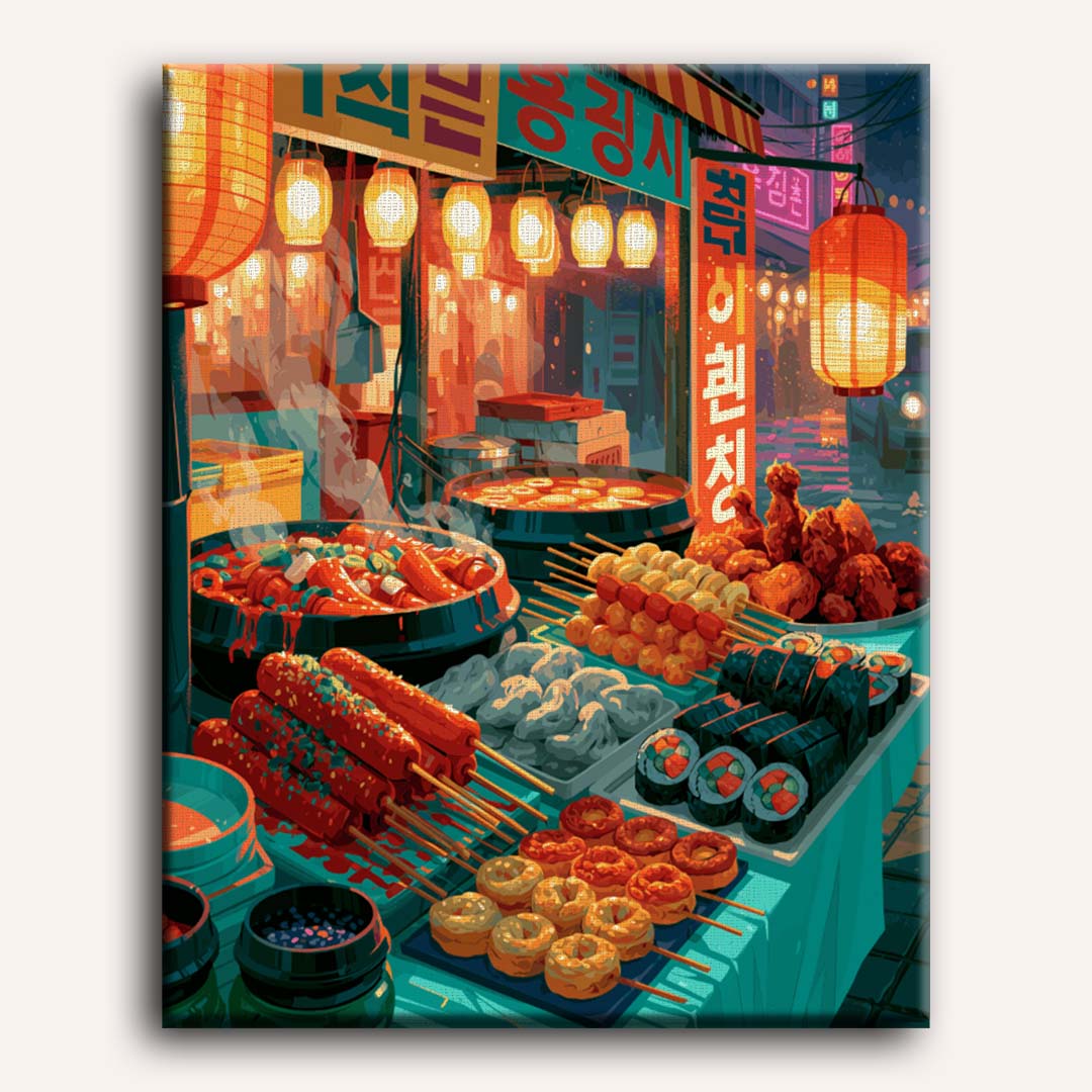 Korean Street Food | Paint by Numbers