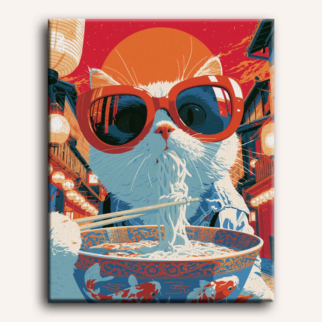 Moonlit Noodle House | Paint by Numbers