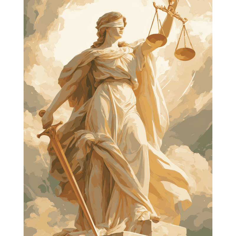 Lady Justice | Paint by Numbers