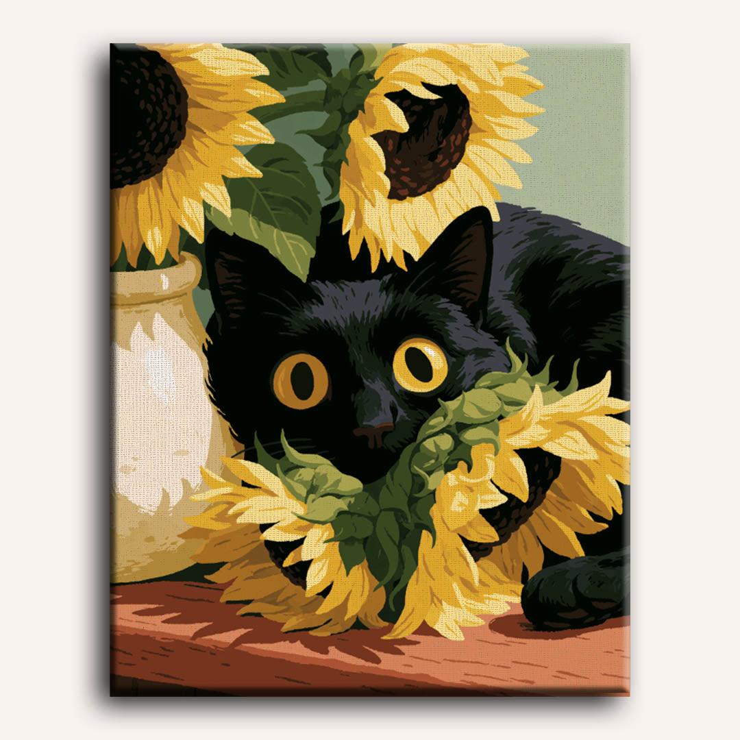 Golden-Eyed Mischief | Paint by Numbers
