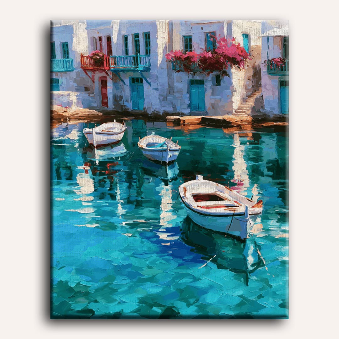 Cycladic Reflections | Paint by Numbers