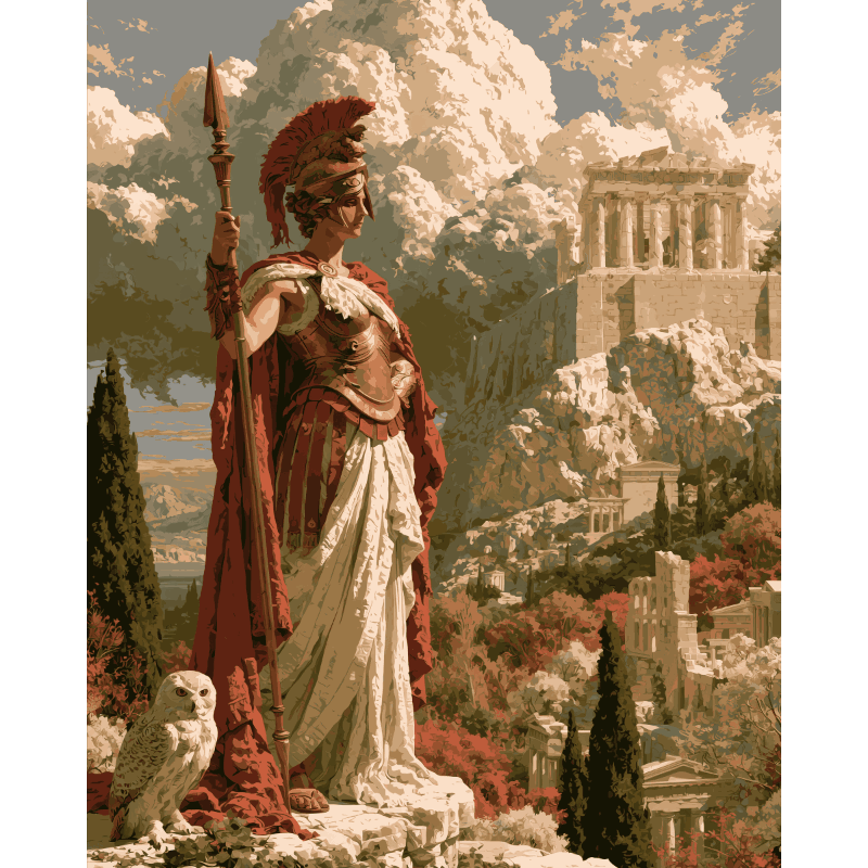 Warrior Athena | Paint by Numbers