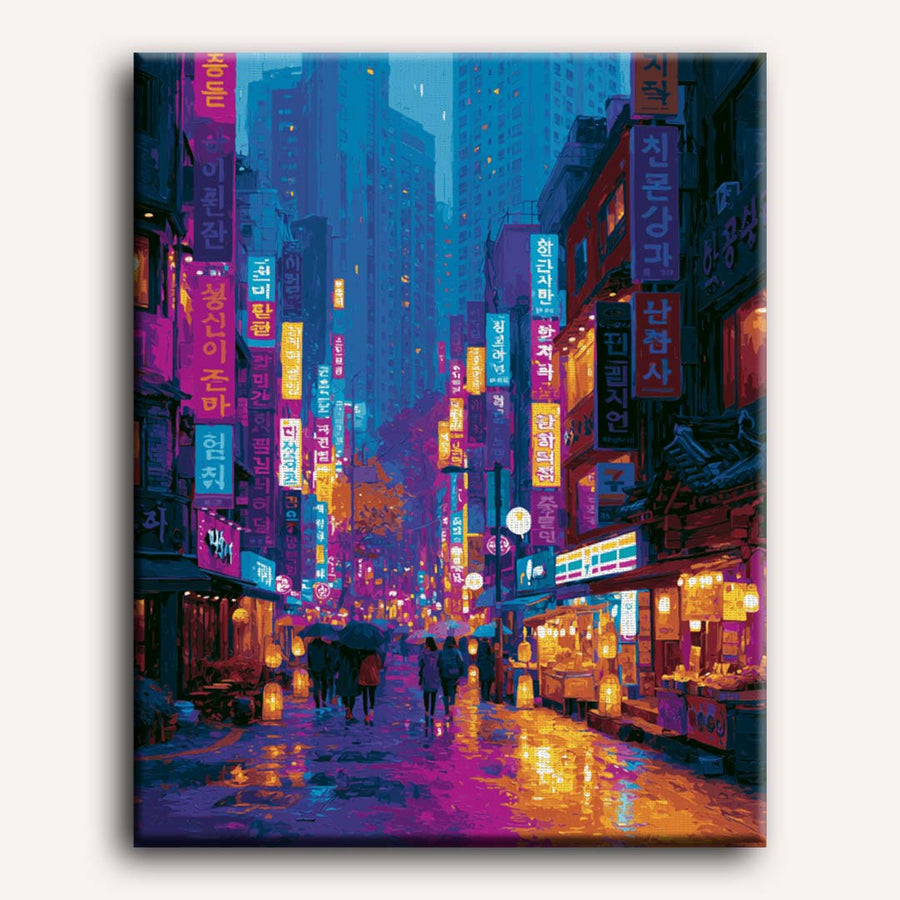 Neon Seoul | Paint by Numbers