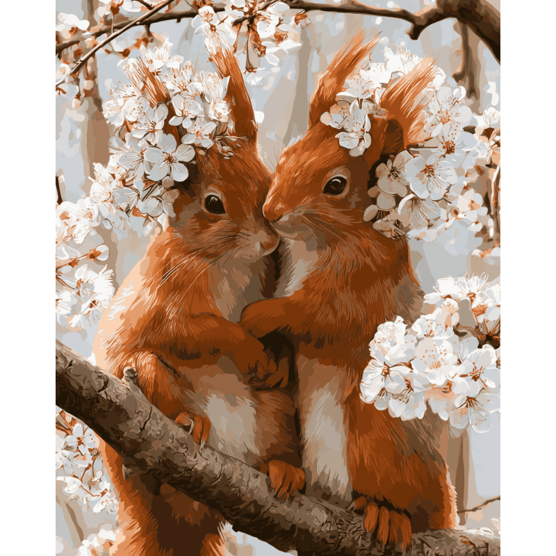 Blossom Cuddles | Paint by Numbers