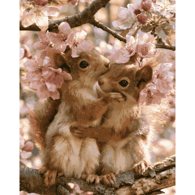 Blossom Sweethearts | Paint by Numbers