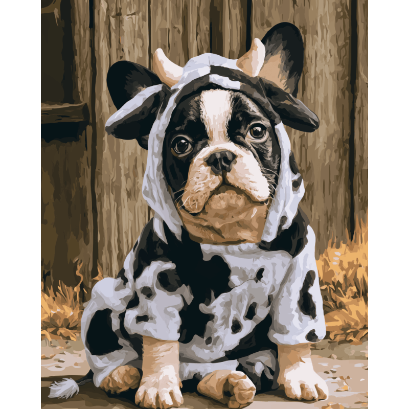 Cow Dog | Paint by Numbers