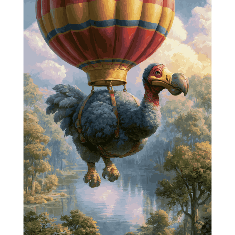 Dodo Bird Explorer | Paint by Numbers