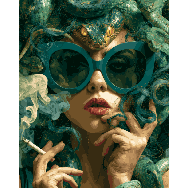Emerald Medusa | Paint by Numbers