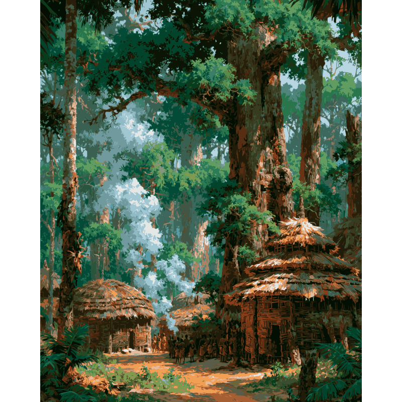 Forest Village | Paint by Numbers