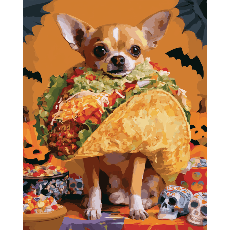 Halloween Taco | Paint by Numbers