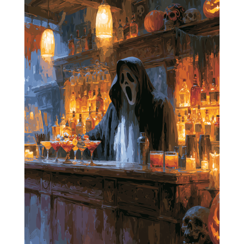 Haunted Happy Hour | Paint by Numbers