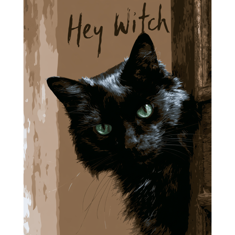 Hey Witch | Paint by Numbers