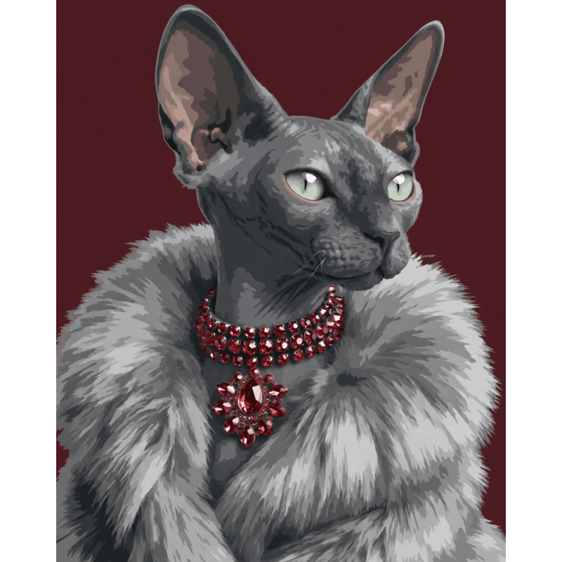 Ruby Sphynx | Paint by Numbers