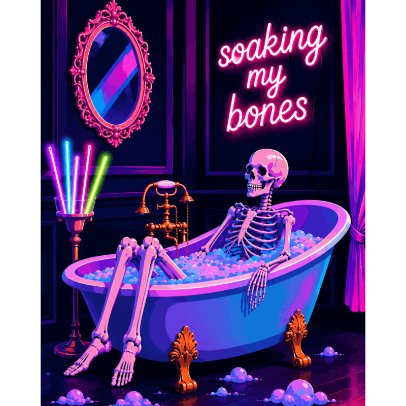 Soaking My Bones Neon | Paint by Numbers