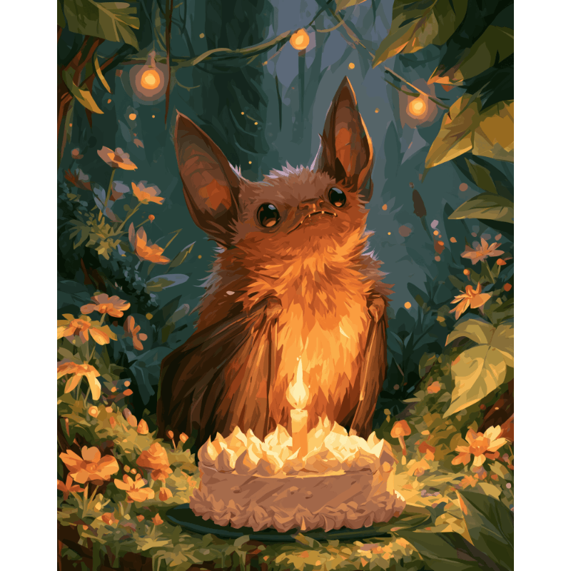 Bat Birthday | Paint by Numbers