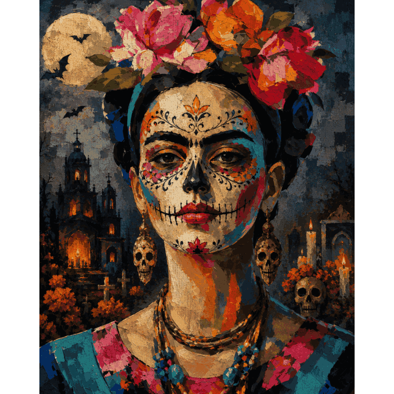 Dia de Muertos Frida | Paint by Numbers