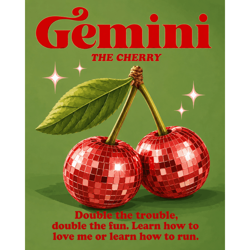 Gemini Cherries | Paint by Numbers
