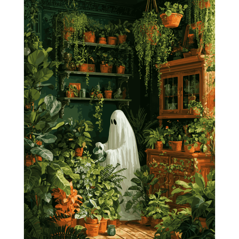 Haunted Greenhouse | Paint by Numbers