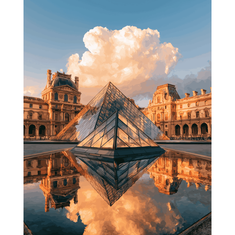 Louvre Glow | Paint by Numbers