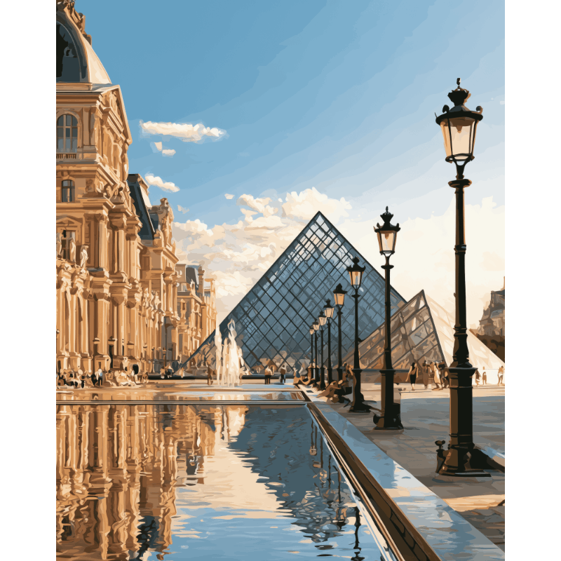 Louvre Walk | Paint by Numbers