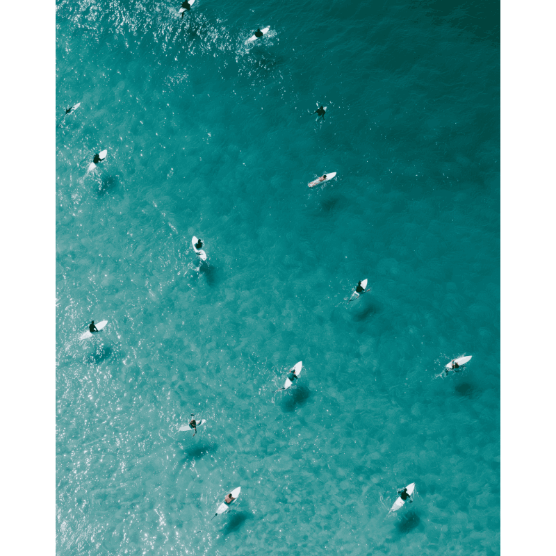 Surfers From Above | Paint by Numbers