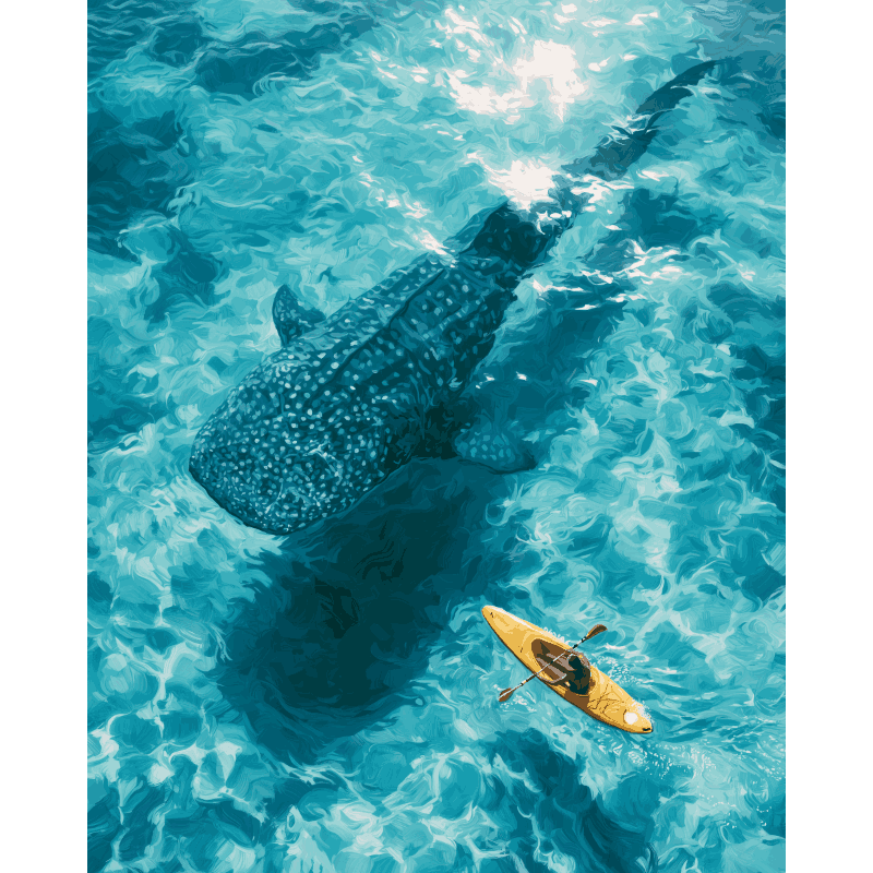 Encounter in Blue | Paint by Numbers