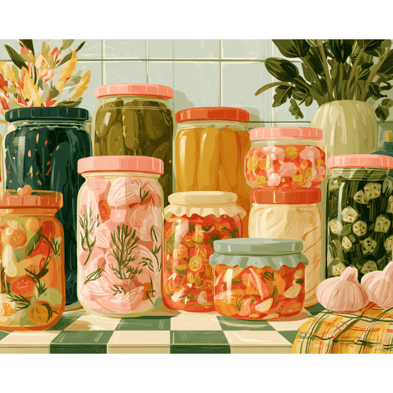 Jars of Summer | Paint by Numbers