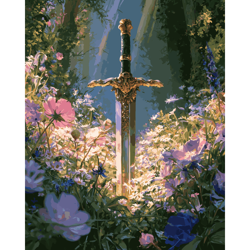 Blooming Excalibur | Paint by Numbers