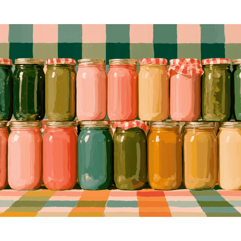 The Colourful Pantry | Paint by Numbers