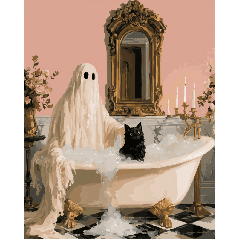 The Haunted Bath | Paint by Numbers