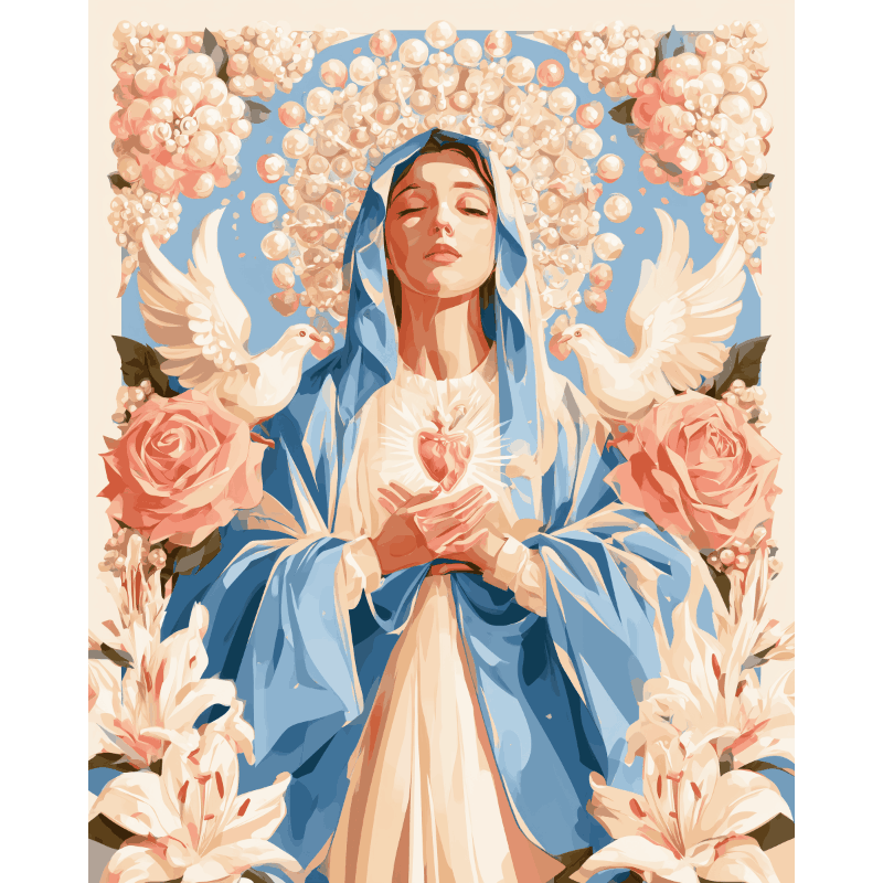 Our Lady of Pearls | Paint by Numbers