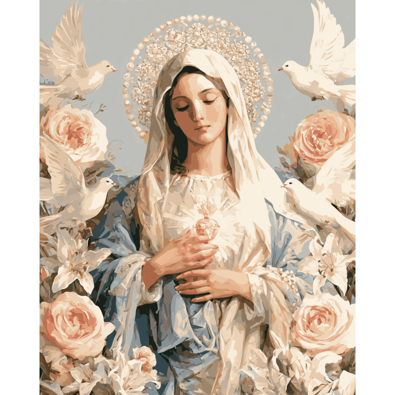 Lady of the Roses | Paint by Numbers
