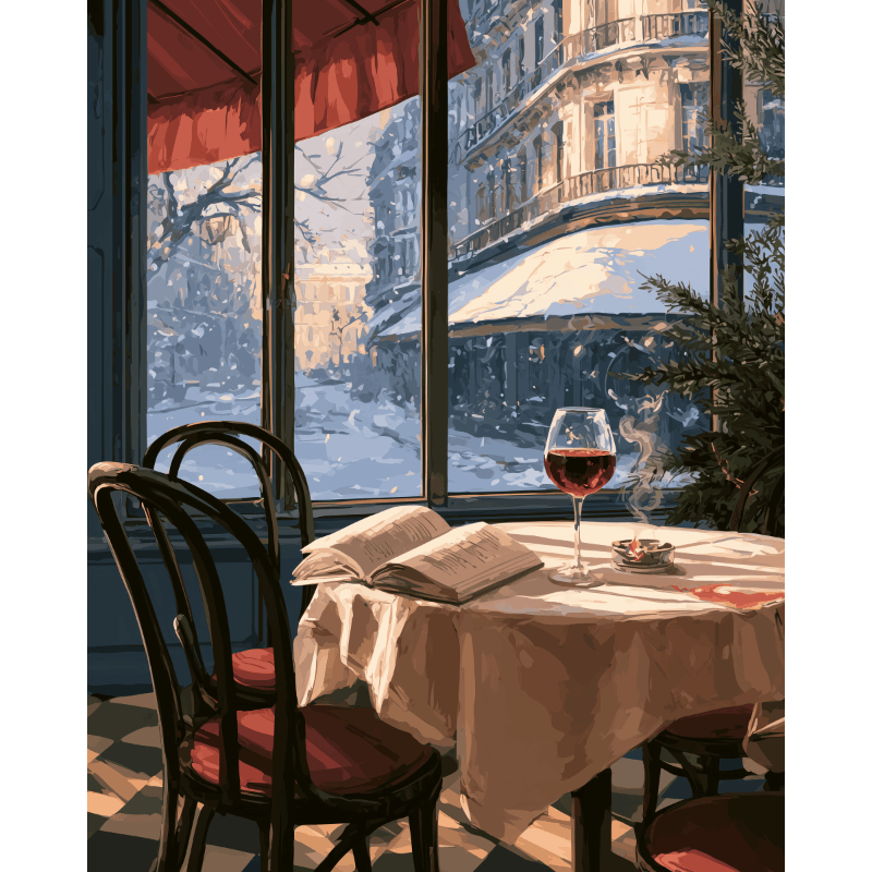 Wine by the Window | Paint by Numbers