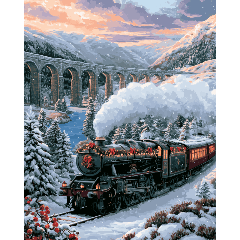 Snowbound Express | Paint by Numbers