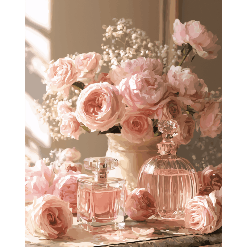 Rose Petals & Perfume | Paint by Numbers