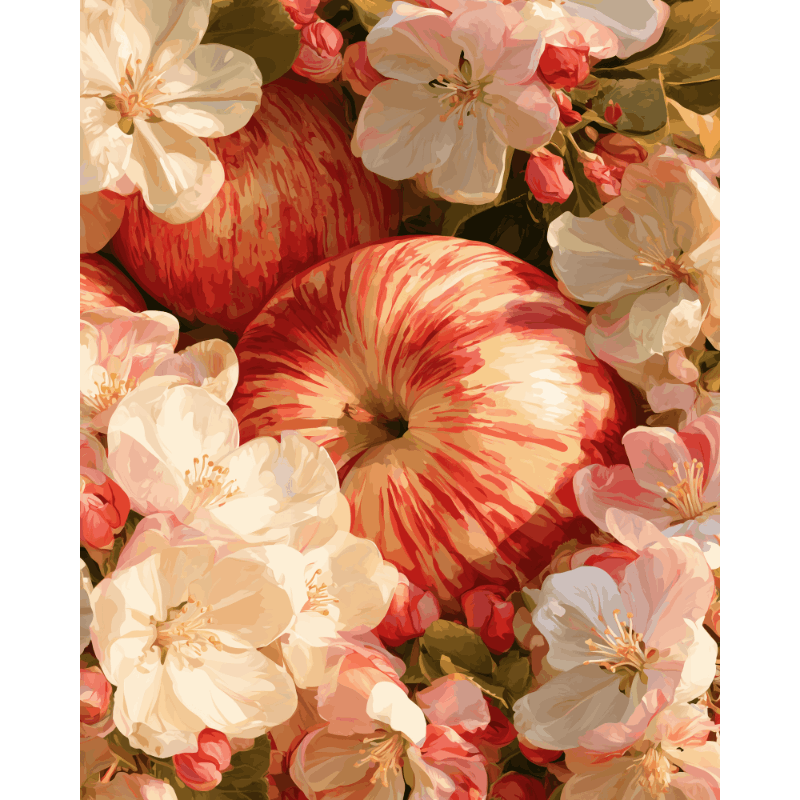 Apple Blossom Bunch | Paint by Numbers