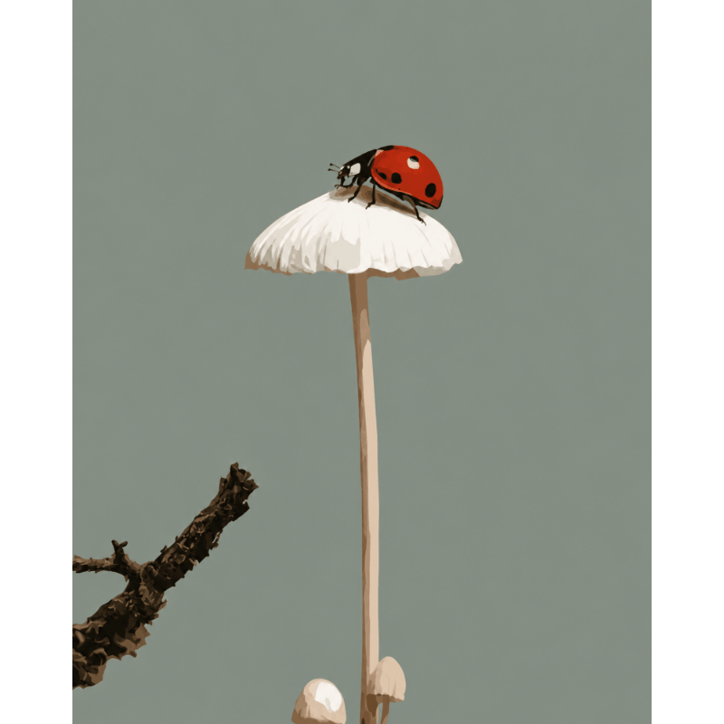 Ladybug's Umbrella | Paint by Numbers