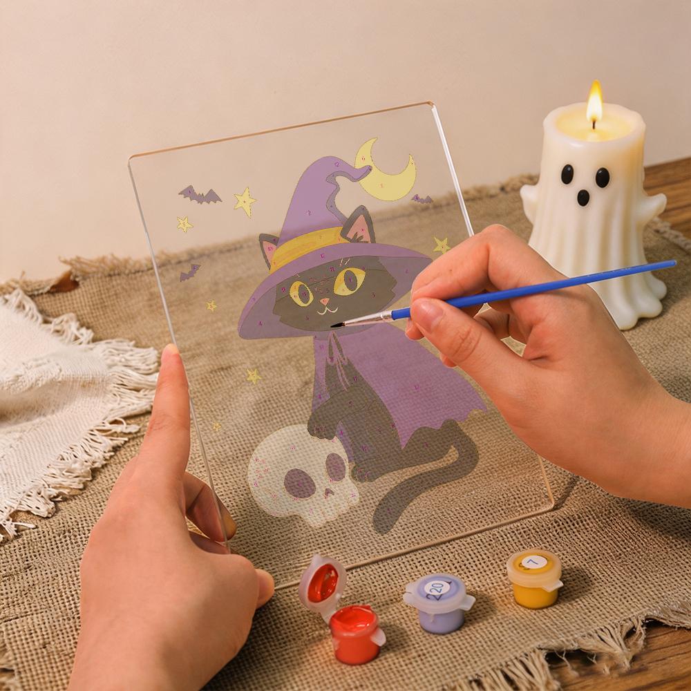 Witchy Cat | Paint by Numbers