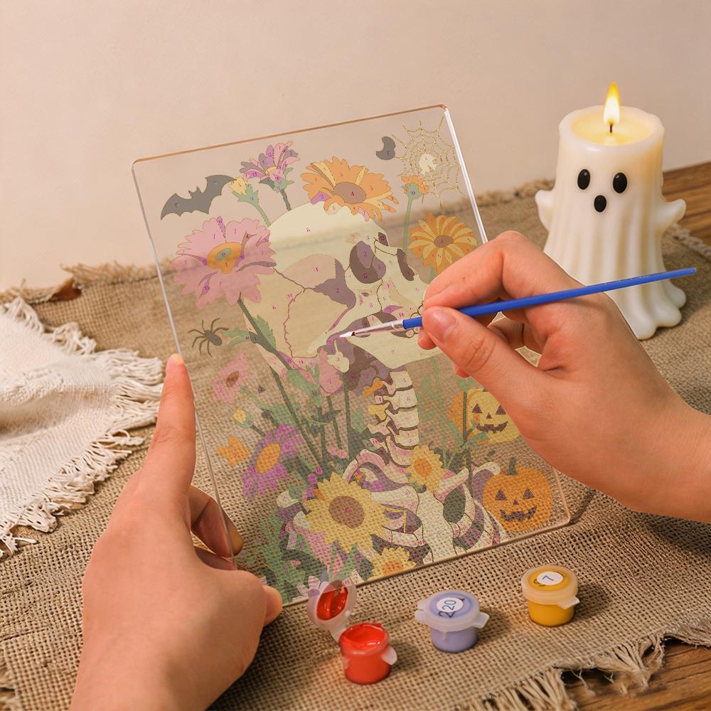 Flower Skull | Paint by Numbers