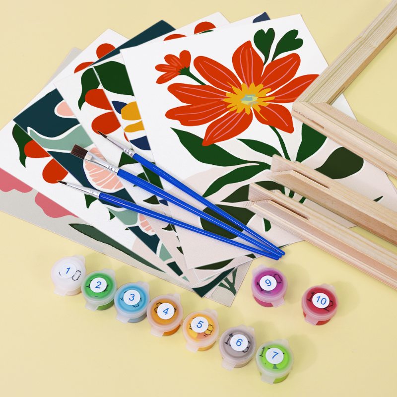 6 Mini Paintings | Gorgeous Flower Set