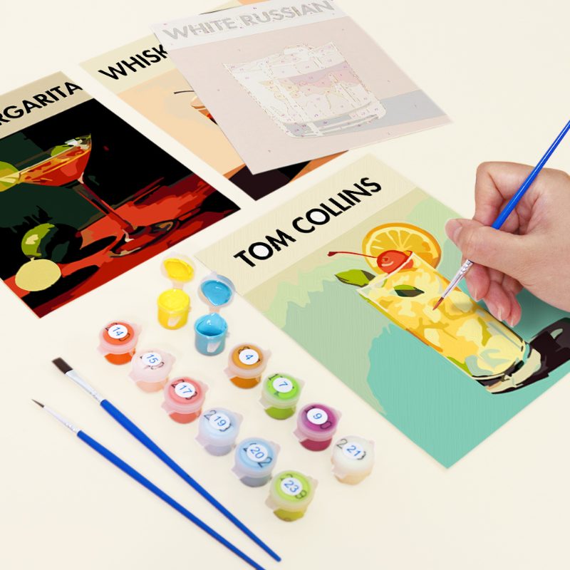 12 Mini Paintings | Deluxe Cocktail Set