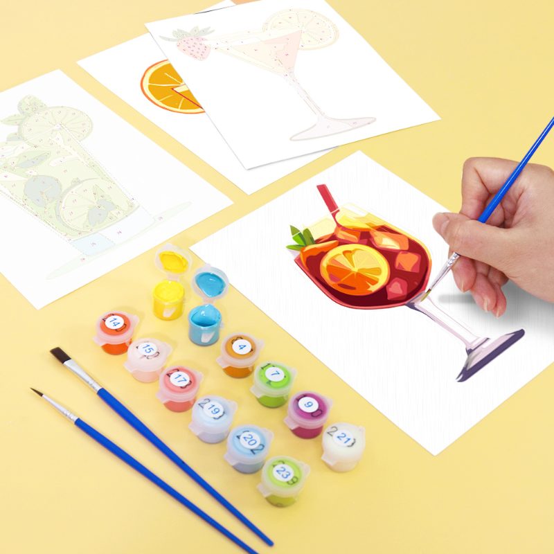 6 Mini Paintings | Summer Cocktail Set